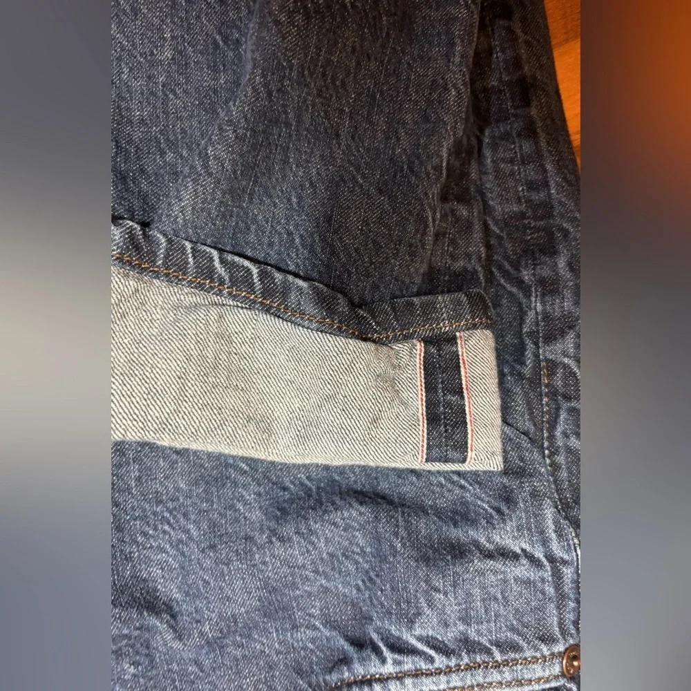 Todd Shelton Selvedge Jeans Men’s 33x29 Pro Soft Slim Fit USA Made Dark Wash